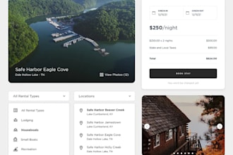 create short term rental vacation rental vacation website property management