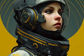 do sci fi character illustration or sci fi character art