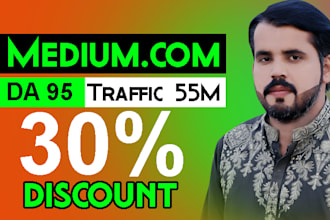 write and guest posts premium sites backlinks on linkedin,com and medium,com