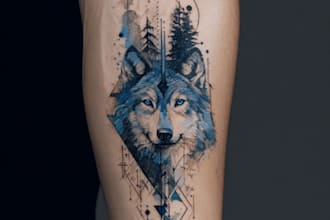 create custom tattoo art, tattoo sleeve design, tattoo artist