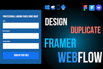 design framer website design webflow figma to framer duplicate website