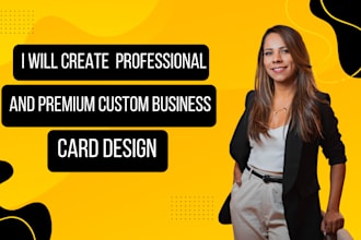 create professional and premium custom business card design