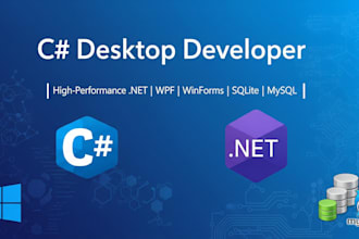 develop windows applications c sharp wpf winforms services apis