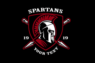 create high quality and beautiful spartan logo design