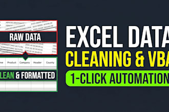 clean excel data format spreadsheets and build vba macros
