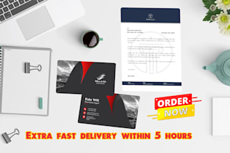 create stationery design,business card and letterhead design