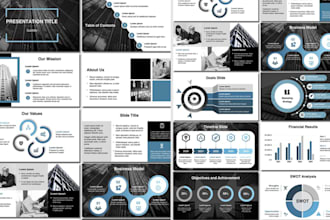 design business pitch deck, b2b powerpoint presentation, canva PPT in 24 hours