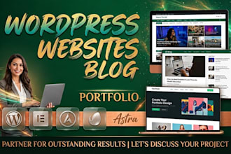 build a responsive wordpress business website or blog