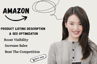 create SEO optimized amazon product listings and descriptions that sell