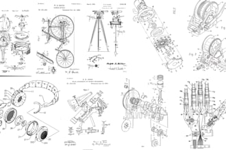 create uspto and wipo patent drawings utility and design patent illustrations