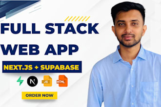 develop a full stack website using nextjs and supabase