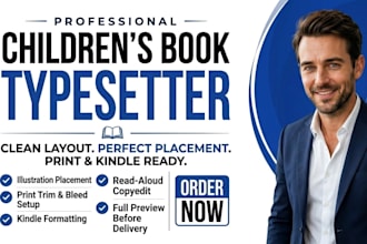 edit and typeset your childrens book for print and kindle