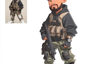 draw fun and colorful cartoon illustrations