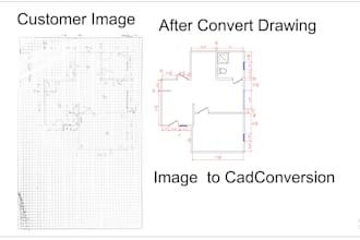 image scan pdf convert to autocad drawing