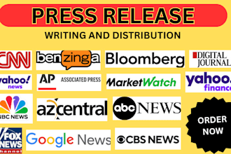 press release distribution for your business,  product launch, event, ai tech
