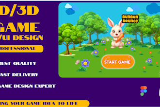 create professional and engaging game UI design for mobile