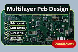 do professional pcb design, circuit, schematics, multilayer pcb circuit boards