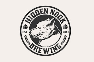 design a modern, creative brewery or craft beer logo that stands out