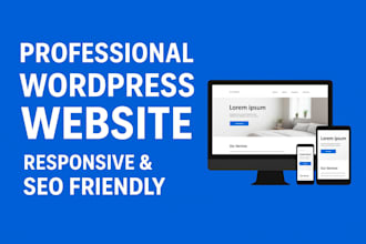 create a stunning responsive wordpress website
