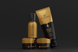 design cosmetic labels and luxury packaging