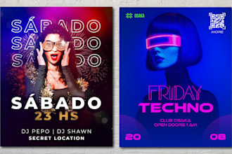 design flyers for your show or event for social media