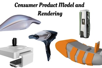 3d consumer product design,cad model,prototype and render for step,stl,png,dwg