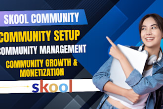 setup skool community, skool community management, community growth
