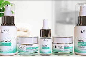 do label design, cosmetics label, perfume, skincare, makeup, product packaging