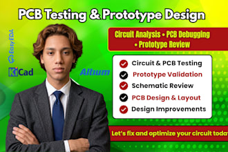 test circuit pcb tester  and prototype review and  design