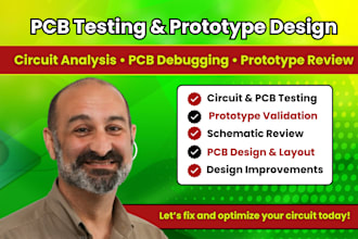 test circuit pcb tester  and prototype review and  design