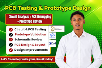 test circuit pcb tester  and prototype review and  design