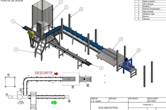 modelling industrial installations using sketchup , inventor
