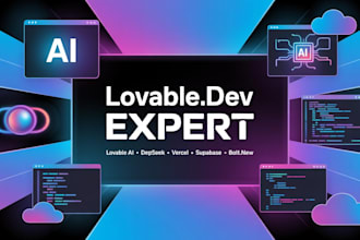 build web app with loveable ai, lovable dev deepseek vercel supabase