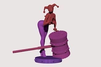 sculpt static figurine for 3d printing, sexy nsfw, fan art, unity,ue5 game model
