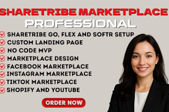 setup and customize sharetribe marketplace with landing page, mvp and SEO