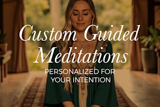 create custom guided meditations for relaxation, healing, or manifestation