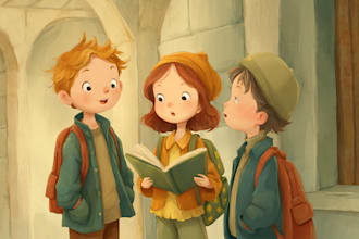 color your black and white illustrations into vibrant children book art
