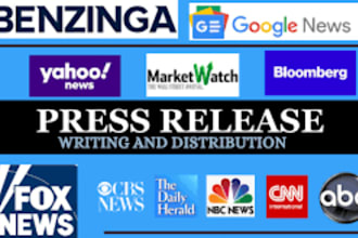 write and distribute UK press release on UK websites with backlinks