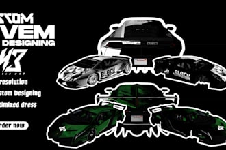 make custom livery of police , ems , cars of fivem