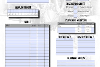 create an interactive PDF character sheet for your ttrpg