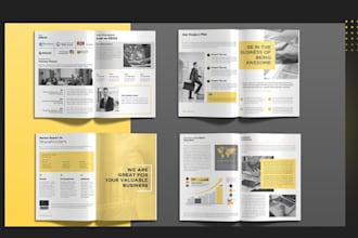 design a modern, attractive tri fold, brochure pamphlet, or booklet