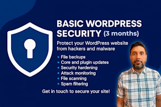 improve wordpress security and protect your website for 3 months