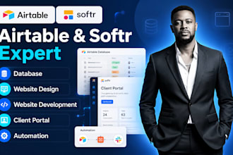 airtable, airtable database, airtable automation and softr webapp expert