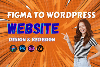 convert psd, xd, sketch, ai, figma to wordpress using elementor pro, wp expert
