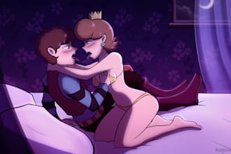 draw your oc with your waifu in my style