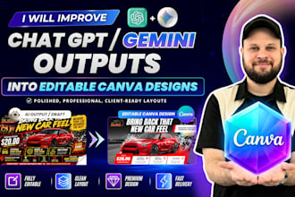 redesign ai or chatgpt graphics into editable canva designs