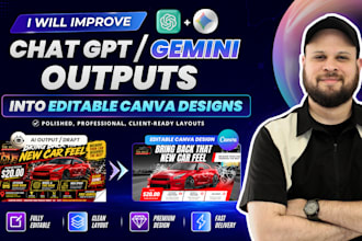 redesign ai or chatgpt graphics into editable canva designs