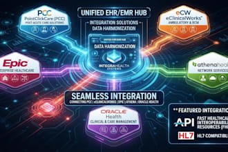 integrate pcc, eclinicalworks, epic, athena, and oracle health with your ehr,emr