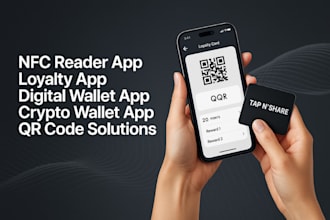 develop nfc reader app loyalty app digital wallet app crypto wallet app qr code