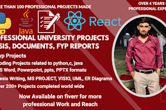 make thesis, fyp reports, documentations, coding projects, university projects
